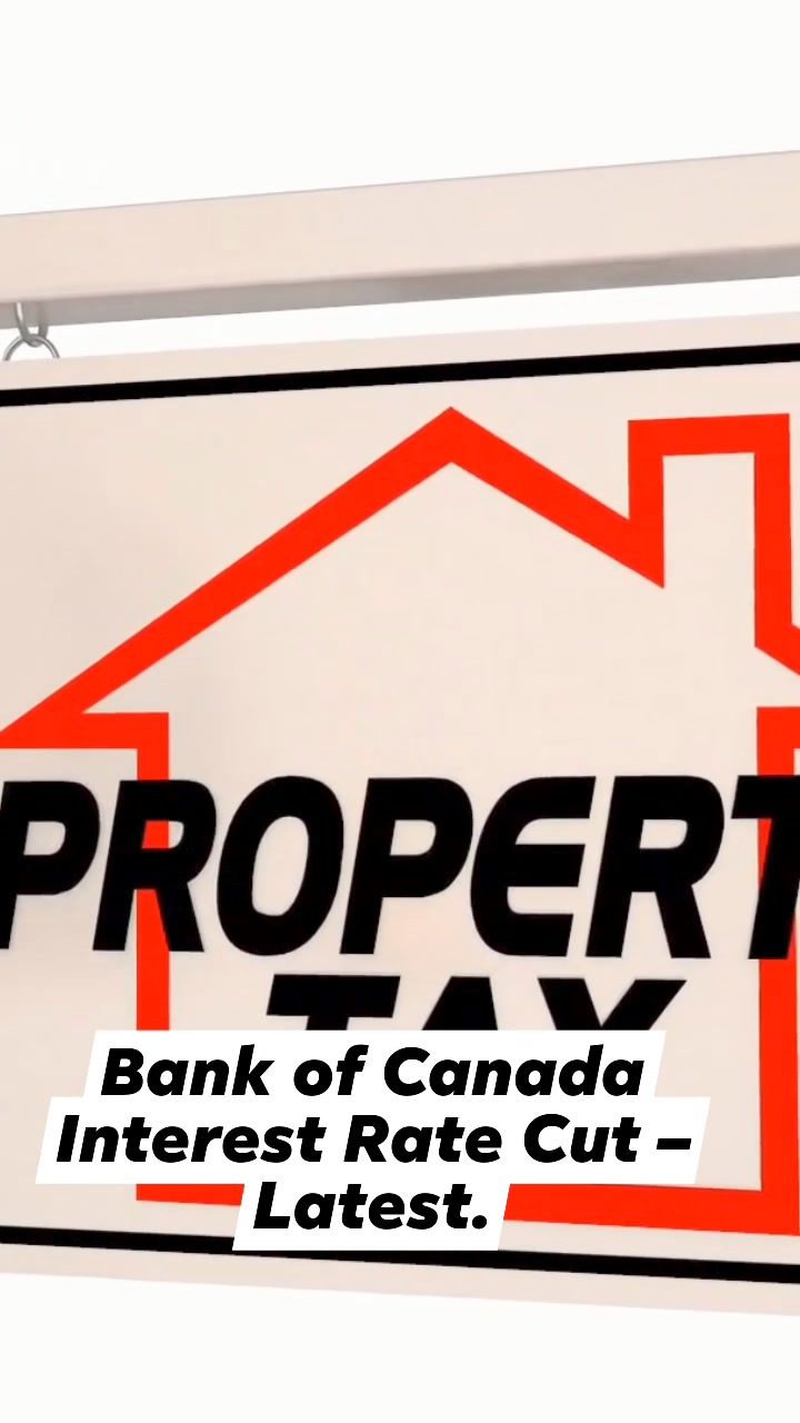 Bank Of Canada Interest Rate Cut Latest Announcement On Mortgage